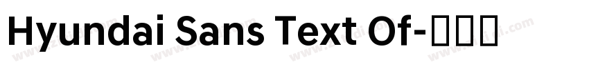 Hyundai Sans Text Of字体转换